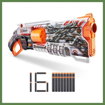HOBİBAHÇEM X-Shot Skins Lock Blaster 16 Dartlı HB006