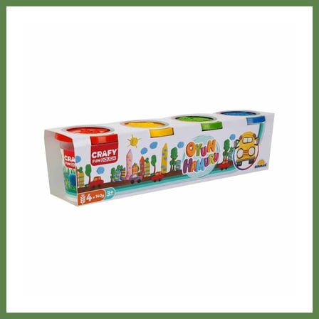 HOBİBAHÇEM Crafy 4'lü Oyun Hamuru 520 Gr. HB006