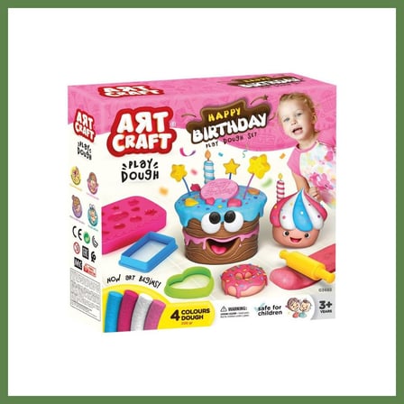 HOBİBAHÇEM 03683 Art Craft Doğum Günü Hamur Set 200 gr HB006