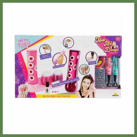 HOBİBAHÇEM 3847 Pretty Pinky 2in1 Tırnak Tasarım Seti - HB006