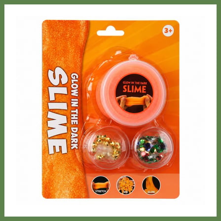 HOBİBAHÇEM Karanlıkta Parlayan Turuncu Slime HB006