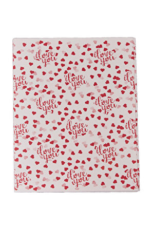 Hediye Paketleme Kağıdı:30 Adet Yüksek Kaliteli Özel I Love You Baskılı Pelur 30gr. Pelur Kağıtlarımızla Şık Hediyeler Hazırlayın 24*34CM 