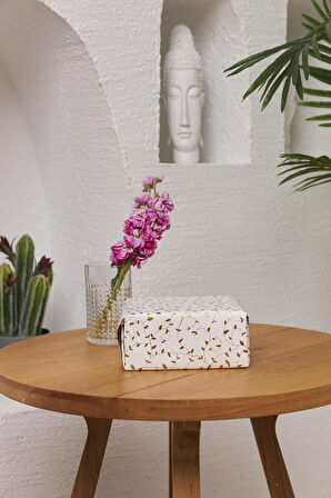 Hediye Paketleme Kağıdı: 40 Adet Yüksek Kaliteli Özel Sarmaşık Baskılı Ambalaj Kağıdı 110gr. Parlak Kuşe Kağıtlarımızla Şık Hediyeler Hazırlayın 48*68CM 