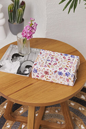 Hediye Paketleme Kağıdı,Yetişkin Eşya Paketleme:40 Adet Yüksek Kaliteli Özel Yaz Gülleri Baskılı Ambalaj Kağıdı 110gr. Parlak Kuşe Kağıtlarımızla Şık Hediyeler Hazırlayın  24*34CM 