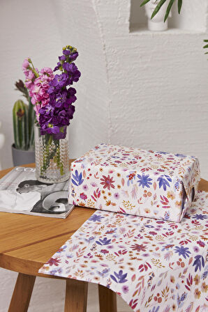 Hediye Paketleme Kağıdı,Yetişkin Eşya Paketleme:50 Adet  Yüksek Kaliteli Özel Yaz Gülleri Baskılı Pelur 17gr. Pelur Kağıtlarımızla Şık Hediyeler Hazırlayın 48*68CM 