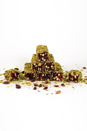 File Fıstıklı Narlı Fıstıklı Kesme Fitil Lokum 250 Gr