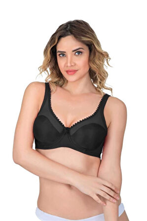 Siyah Emay 169 C Basic Balenli Toparlayıcı Sütyen