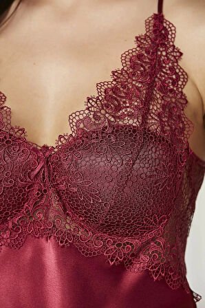Pierre Cardin 6040 Kısa Gecelikli 6'lı İpek Set