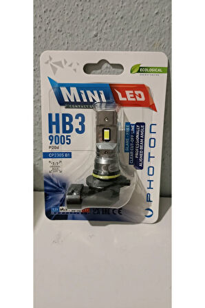 HB3-9005 Mini COMPACT  Led Oto Ampul Photon 2li Set 2ADET