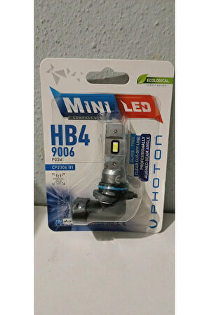 HBB4-9006 Mini COMPACT  Led Oto Ampul Photon 2li Set 2ADET