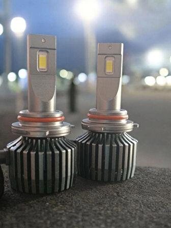 HB4-9006 VRPRO SİLVER ŞİMŞEK ETKİLİ  LED ZENON BEYAZ IŞIK 18000LÜMEN 65W GARANTİLİ ÜRÜN 12-24V