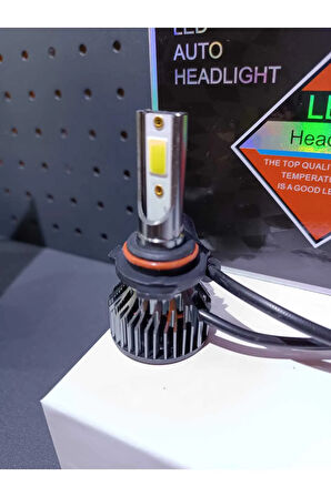 V6 HB4 9006 LED Xenon Şimşek Etkili Beyaz Renkli Soğutma Fanlı Oto Ampul- GARANTİLİ