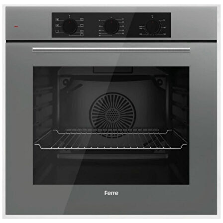Ferre QBL62CPR 78 L Ankastre Fırın Gri (0+7 Konum)