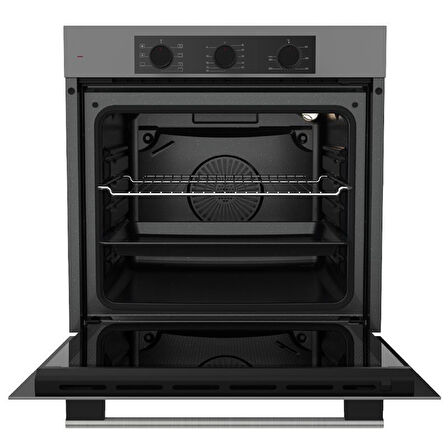 Ferre QBL62CPR 78 L Ankastre Fırın Gri (0+7 Konum)