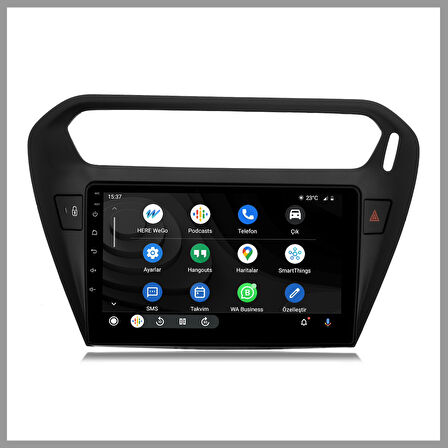 GOVİMAKS CITROEN C-ELYSEE SİYAH 2012-2023 4 GB RAM 64 GB HAFIZA ANDROID MULTIMEDIA TEYP