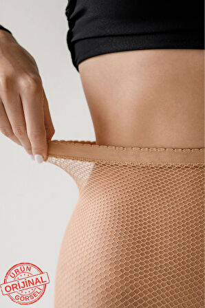 Kadın File Külotlu Çorap