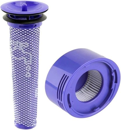 RobotFix Dyson V7 V8 Filtre Uyumlu Süpürge Ön Hepa Filtre Seti