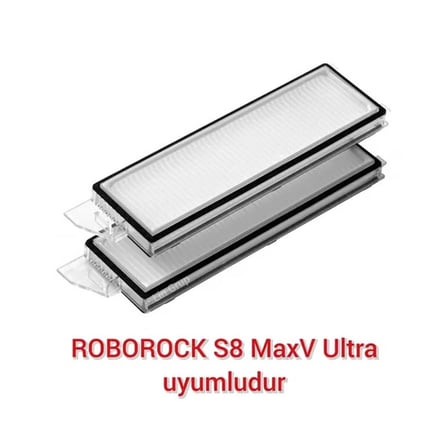 Roborock S8 Maxv Ultra Uyumlu 2 Adet Hepa Filtre