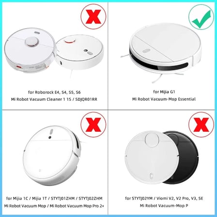 Robotfix Xiaomi Mi Vacuum Mop 2in1 Essential Uyumlu 2li Yan Fırça