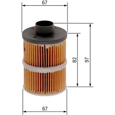 Bosch Yakıt Filtresi Albea-Palıo-Doblo-Punto 1.3 Jtd-Ducato-Boxer 2.0-2.3-2.8-Astra H-Corsa C-Combo 1.3jtd 1457070001