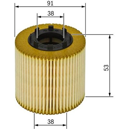 Bosch Yağ Filtresi Mondeo Iıı 2.2tdcı-2.0 16VDI-TDCI- 00-07 -Transıt 2.0tdcı-2.4dcı 1457429239-0986TF0046 1457429239