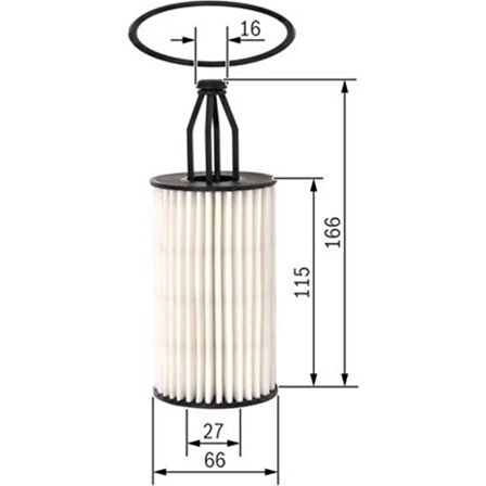 Bosch Yağ Filtresi Mercedes C350-CLS350-CLS500-E300-E350-E400-E500-S350-S500-CL500-ML350-R350 4 Matic F026407199