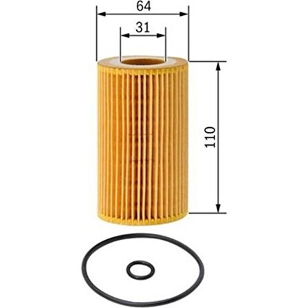 Bosch Yağ Filtresi MB Sprınter 09 A180-A200-A220-B180-B200-B220-C180-C200-C220-C250-CLS250-E200-E220-E250 F026407112