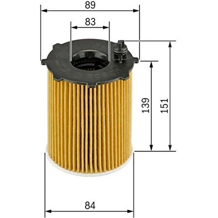 Bosch Yağ Filtresi Jaguar 407 05 607 04 C6 05 C5 08 Dıscovery 04-09 Range Rover 05 2.7hdı-2.7td-2.7d 1457429307