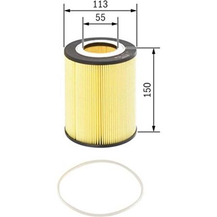 Bosch Yağ Filtresi Daf Xf 95-Cf 75-Cf 85-Db 250 Hu 1270 x F026407046