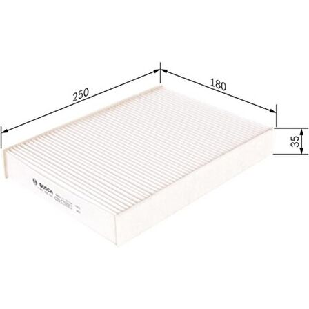 Bosch Polen Filtresi Nıssan Qashqaı 14 Renault Kadjar 15 Megane Iv 16 Talisman 16 Tüm Motorlara 1987435057