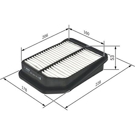 Bosch Hava Filtresi Suzukı Grand Vıtara 2.0 140HP 10-05- F026400125