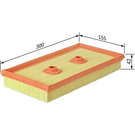 Bosch Hava Filtresi Golf V 06-08 -Jetta Iıı 05-10 -Passat 05- -Touran 03-07 -Octavıa 04-08 1.6fsı 1457433315