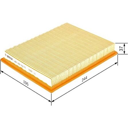 Bosch Hava Filtresi Albea 98-Palıo 96- 1.0-1.2-1.4-1.5-1.6 16V 1457433303