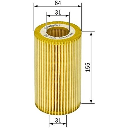 Bosch 0986TF0130-YAĞ Filtresi Touareg 3.0 V6 10 A4 3.0-3.2 Fsı 08 A5 3.0-3.2 10 A6 2.8-3.0-3.2 Fsı 04-11 1457429185