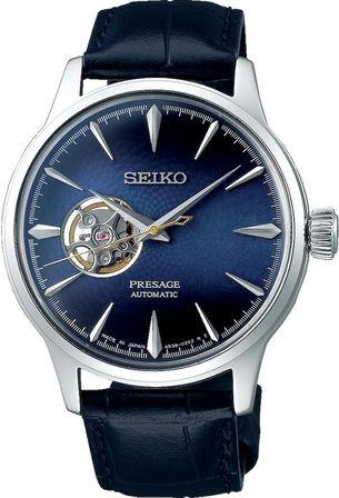 Seiko SSA405J Presage Otomatik Kol Saati Lacivert Kadran Deri Kordon