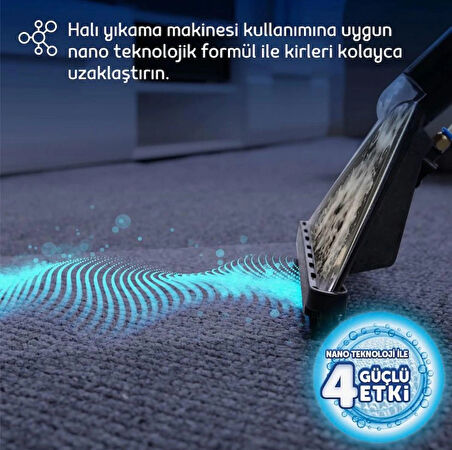 Fakir Nano Teknoloji ile Lavantalı Makine Halı ve Koltuk Şampuanı 1000ml x 4 Adet