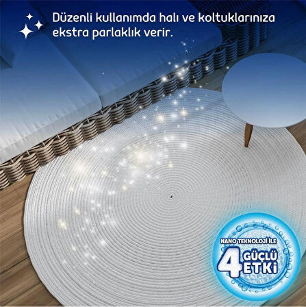 Fakir Nano Teknoloji ile Lavantalı Makine Halı ve Koltuk Şampuanı 1000ml x 4 Adet