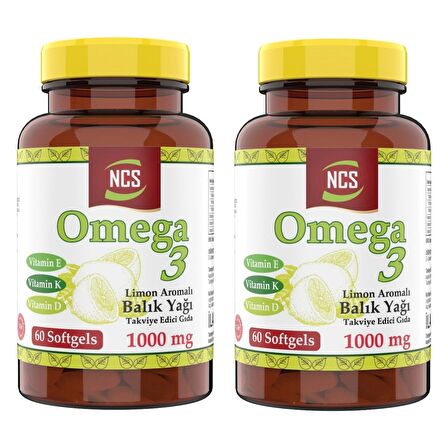 Ncs Omega 3 Portakal Aromalı Çocuklar Için Balık Yağı 102 2 x Kutu