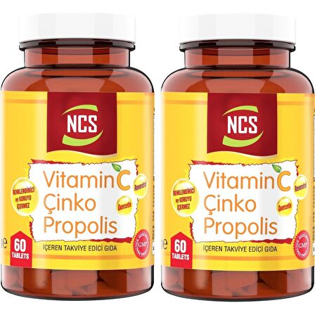 Propolis Vitamin C Çinko D Quercetin Resveratrol Umca 2 Kutu 2X60  Tablet