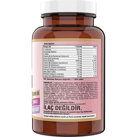 Ncs Biotin L Sistein Zinc 3 Kutu 540 Tablet Vitamin B Complex