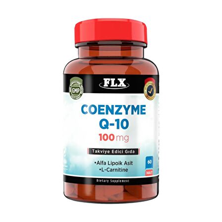 FLX Koenzim Alfa Lipoik Asit Lkarnitin Coenzyme Q10 60 Tablet    Magnezyum Magnesium Elementleri Complex 400 Mg 60 Tablet