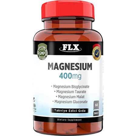 FLX Koenzim Alfa Lipoik Asit Lkarnitin Coenzyme Q10 60 Tablet    Magnezyum Magnesium Elementleri Complex 400 Mg 60 Tablet