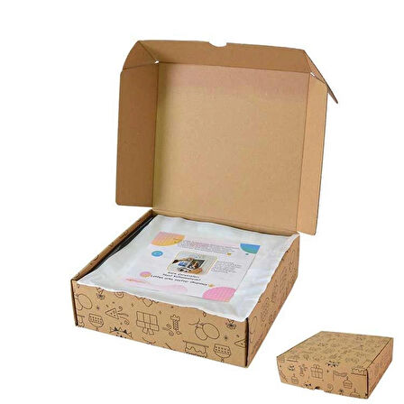 Nobbystar Yapışkanlı Sök Tak 20x20 Klasik Kare Çerçeveler - 6'lı Paket - Siyah