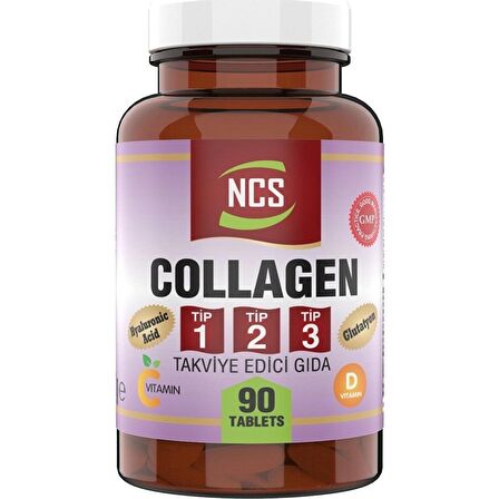 Ncs Kollajen Tip 1-2-3 Hyaluronic Acid 90 Tablet 2 Kutu