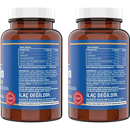 Ncs Lutein 15 Mg Astaksantin 12 Mg 120 Tablet 2 Kutu