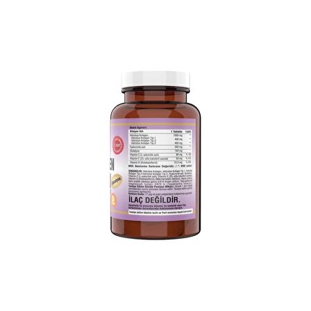 Ncs Kollajen Tip 1 - 2 - 3 Vitamin C - E 180 Tablet 2 Kutu