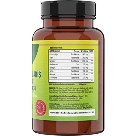 Ncs Berberis Vulgaris Alfa Lipoik Asit Zerdeçal 120 Tablet