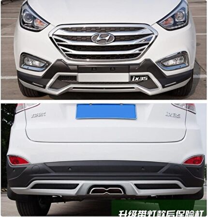 Hyundai ix35 ön ve arka koruma çift çıkış egzozlu ledli model 2009-2016