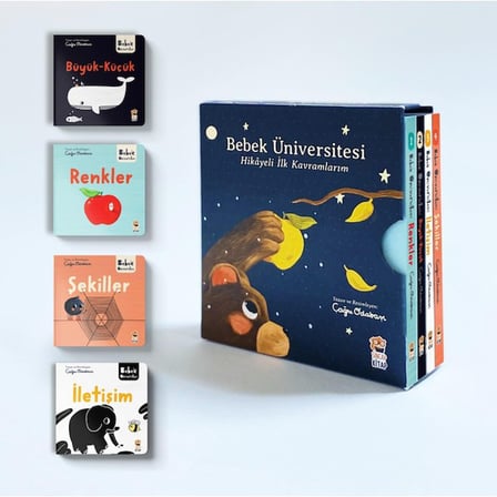 Sincap Kitap Bebek Üniversitesi Seti 1: Hikayeli İlk Kavramlarım (4 Kitap Takım) - Çağrı Odabaşı