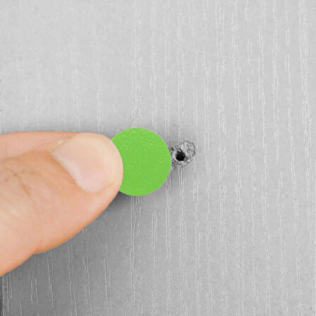 Nobel Yapışkanlı Vida Tapası Vida Kapatıcı Kapağı (100 Adet) Yeşil